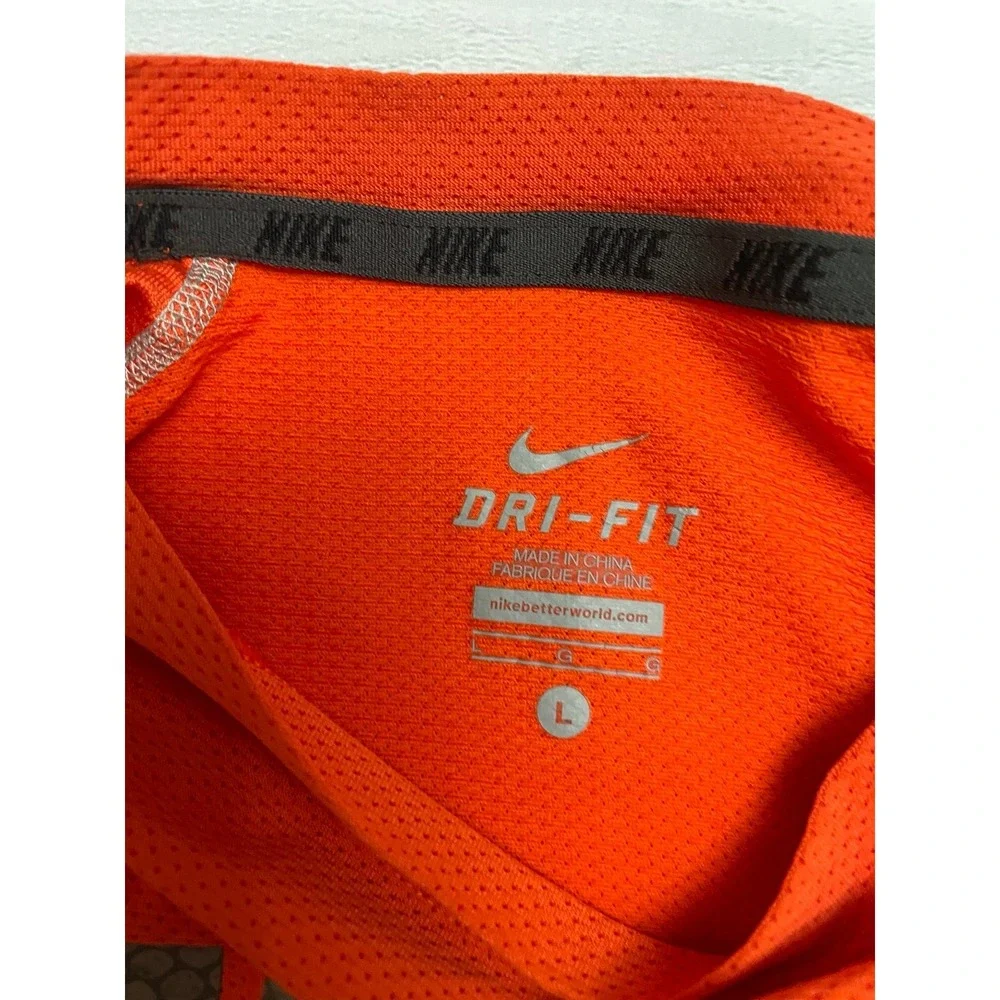 Nike drifit boy orange long sleeve shirt youth‎ large